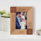 Baptism For You My Child I Wish Two Things Personalized Wooden Frame 3 1/2" x 5" Brown (Vertical)