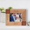 Baptism For You My Child I Wish Two Things Personalized Wooden Frame-5" x 3 1/2" Brown Horizontal
