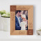 Baptism For You My Child I Wish Two Things Personalized Wooden Frame 4" x 6" Brown (Vertical)
