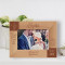 Baptism For You My Child I Wish Two Things Personalized Wooden Frame-6" x 4" Brown Horizontal