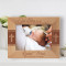 God Bless Our Little Man Personalized Wooden Frame-7" x 5" Brown Horizontal