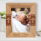 God Bless Our Little Man Personalized Wooden Frame 8" x 10" Brown (Vertical)