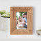 My Baptism Day Personalized Wooden Frame 3 1/2" x 5" Brown (Vertical)