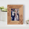 Baptism Personalized Wooden Frame 3 1/2" x 5" Brown (Vertical)