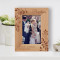 Baptism Personalized Wooden Frame 4" x 6" Brown (Vertical)