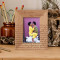 Why She Loves Him Personalized Wooden Frame 3 1/2" x 5" Brown (Vertical)