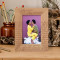 Why She Loves Him Personalized Wooden Frame 4" x 6" Brown (Vertical)