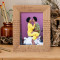 Why She Loves Him Personalized Wooden Frame 5" x 7" Brown (Vertical)
