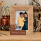 How Long Will I Love You Personalized Wooden Frame 4" x 6" Brown (Vertical)