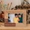 How Long Will I Love You Personalized Wooden Frame-6" x 4" Brown Horizontal