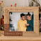 How Long Will I Love You Personalized Wooden Frame-10" x 8" Brown Horizontal