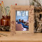 Love Birds Personalized Wooden Frame 4" x 6" Brown (Vertical)