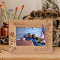 Love Birds Personalized Wooden Frame-6" x 4" Brown Horizontal