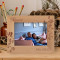 Love Birds Personalized Wooden Frame-7" x 5" Brown Horizontal