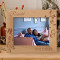 Love Birds Personalized Wooden Frame-10" x 8" Brown Horizontal
