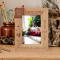 I Love You Forever And Ever Personalized Wooden Frame 4" x 6" Brown (Vertical)