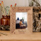 Love You Like Crazy Personalized Wooden Frame 3 1/2" x 5" Brown (Vertical)