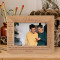 I Love You Personalized Wooden Frame-7" x 5" Brown Horizontal