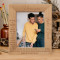 I Love You Personalized Wooden Frame 8" x 10" Brown (Vertical)