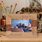 Sitting Next To You Doing Absolutely Nothing Personalized Wooden Frame-6" x 4" Brown Horizontal