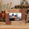 You Found Parts Of Me Personalized Wooden Frame-5" x 3 1/2" Brown Horizontal