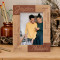 Why She Loves Him Personalized Wooden Frame 5" x 7" Brown (Vertical)