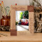 Why Him Personalized Wooden Frame 4" x 6" Brown (Vertical)