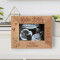 Hello Baby Love At First Sight Personalized Wooden Frame-5" x 3 1/2" Brown Horizontal