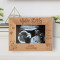 Hello Baby Love At First Sight Personalized Wooden Frame-6" x 4" Brown Horizontal