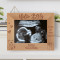 Hello Baby Love At First Sight Personalized Wooden Frame-7" x 5" Brown Horizontal