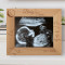 Baby's Scan... A New Life Begins Personalized Wooden Frame-10" x 8" Brown Horizontal