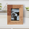 Love At First Heartbeat Personalized Wooden Frame 3 1/2" x 5" Brown (Vertical)