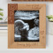 Love At First Heartbeat Personalized Wooden Frame 8" x 10" Brown (Vertical)