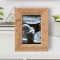 I Can't Wait To Meet You Personalized Wooden Frame 4" x 6" Brown (Vertical)