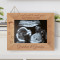 I Can't Wait To Meet You Personalized Wooden Frame-7" x 5" Brown Horizontal