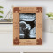 Love At First Heartbeat Personalized Wooden Frame 4" x 6" Brown (Vertical)
