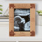Love At First Heartbeat Personalized Wooden Frame 5" x 7" Brown (Vertical)
