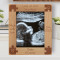 Love At First Heartbeat Personalized Wooden Frame 8" x 10" Brown (Vertical)