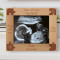 Love At First Heartbeat Personalized Wooden Frame-10" x 8" Brown Horizontal