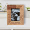 It's A Boy Personalized Wooden Frame 3 1/2" x 5" Brown (Vertical)