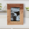 Hi Grandma And Grandpa See You In March Personalized Wooden Frame 4" x 6" Brown (Vertical)