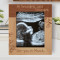 Hi Grandma And Grandpa See You In March Personalized Wooden Frame 8" x 10" Brown (Vertical)