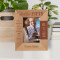 Hello Fifty Personalized Wooden Frame 3 1/2" x 5" Brown (Vertical)
