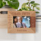 Hello Fifty Personalized Wooden Frame-5" x 3 1/2" Brown Horizontal