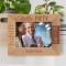Hello Fifty Personalized Wooden Frame-7" x 5" Brown Horizontal