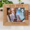 Hello Fifty Personalized Wooden Frame-10" x 8" Brown Horizontal