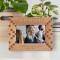 Fifty Is Only 14 In Scrabble Personalized Wooden Frame-6" x 4" Brown Horizontal