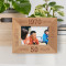 I Wish You A Life Full Of Happiness Personalized Wooden Frame-5" x 3 1/2" Brown Horizontal