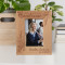 Happy 50th B-Day Handsome Personalized Wooden Frame 3 1/2" x 5" Brown (Vertical)