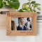Happy 50th B-Day Handsome Personalized Wooden Frame-6" x 4" Brown Horizontal